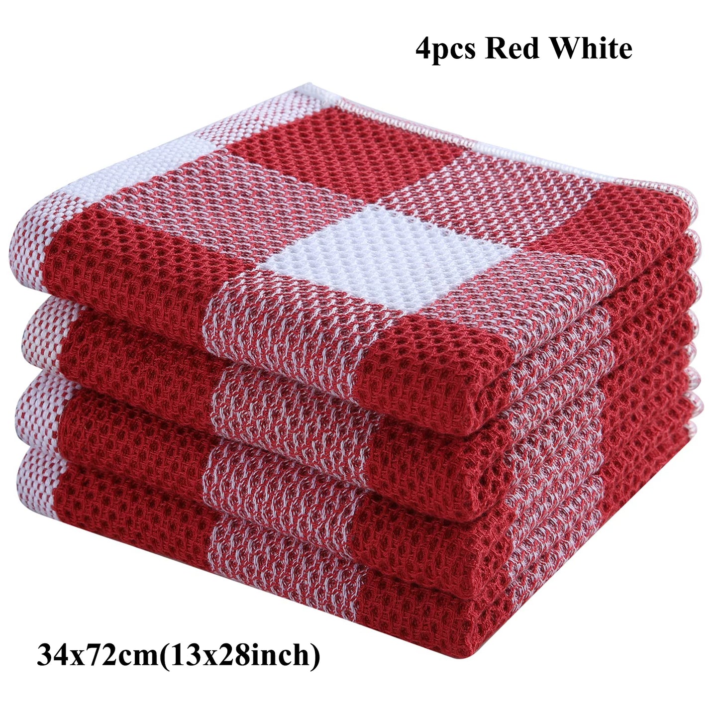 Olanly 100% Cotton Dishcloth For Kitchen Towel Home Ultra Soft Absorbent Dish Cloth Reusable Clean Tool Microfiber Kitchen Towel