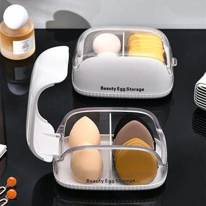 Makeup Sponge Case Portable Dustproof Cosmetic Egg Storage Box Multifunctional Beauty Tools Storage Box Make Up Blender Case