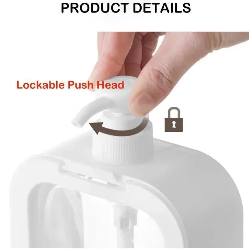 300/500ml Bathroom Soap Dispensers Large Capacity Empty Bottle Refillable Lotion Shampoo Shower Gel Holder Travel Dispenser