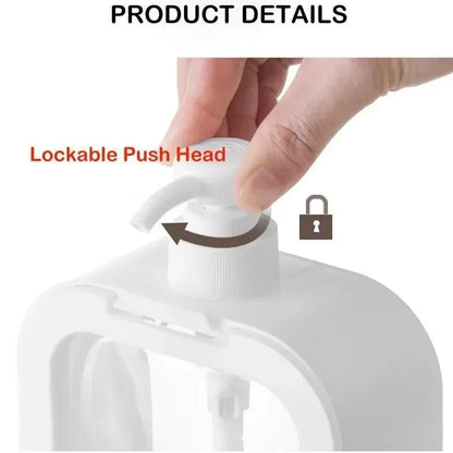 300/500ml Bathroom Soap Dispensers Large Capacity Empty Bottle Refillable Lotion Shampoo Shower Gel Holder Travel Dispenser