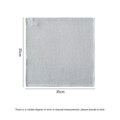 4 Cotton Washcloths Plain Color Waffle Dish Towels Absorbent Cleaning Supplies Suitable For Many Scenarios