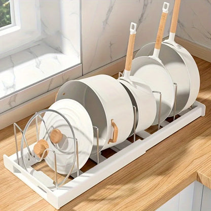 Kitchen Cabinet Pot Organizer Rack