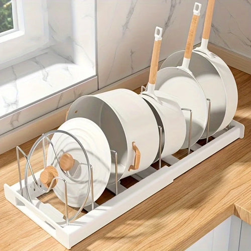 Kitchen Cabinet Pot Organizer Rack