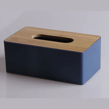 Tissue Box Napkin Holder Case Paper Box Container Bamboo Cover Solid Wood Hotel Storage Box Home Table Decoration