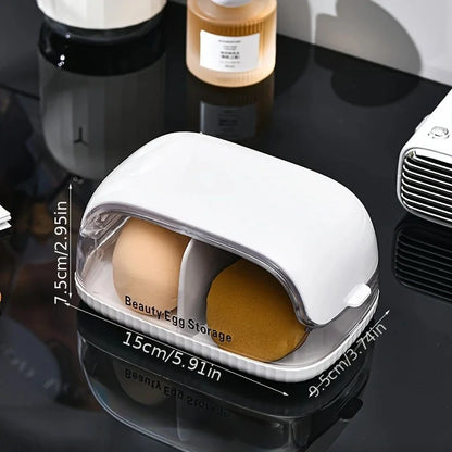 Makeup Sponge Case Portable Dustproof Cosmetic Egg Storage Box Multifunctional Beauty Tools Storage Box Make Up Blender Case
