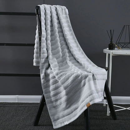 100% Cotton Shower Towels Bath Towel for Adults High Absorbent Home Hotel Pure Thick Towels Bathroom Bath Towel White
