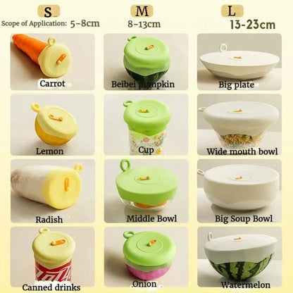 Reusable Self Sealing Lid Silicone