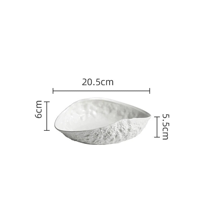 Rock pattern plate household ceramics