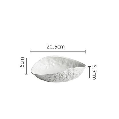 Rock pattern plate household ceramics