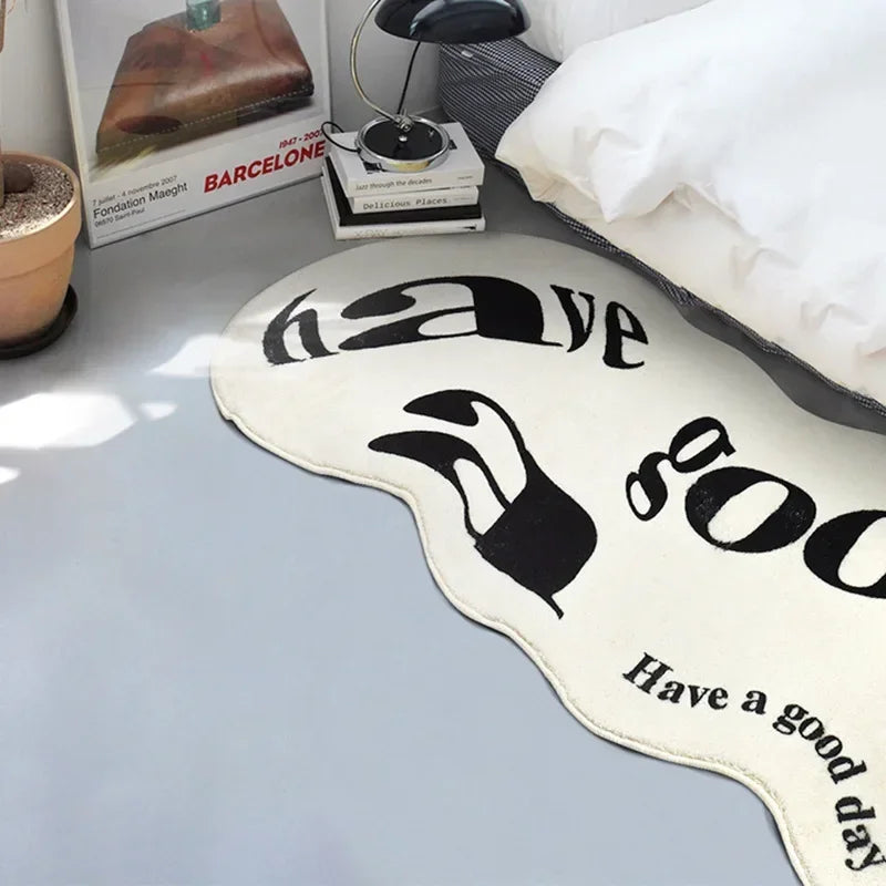 Shaggy Area Rug Non Slip Thickened Carpet Absorbent Soft Floor Mat for Bedroom Living Room Home Decor Washable Bedroom Decor