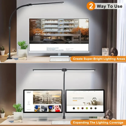 LED Desk Lamp Single Double Head