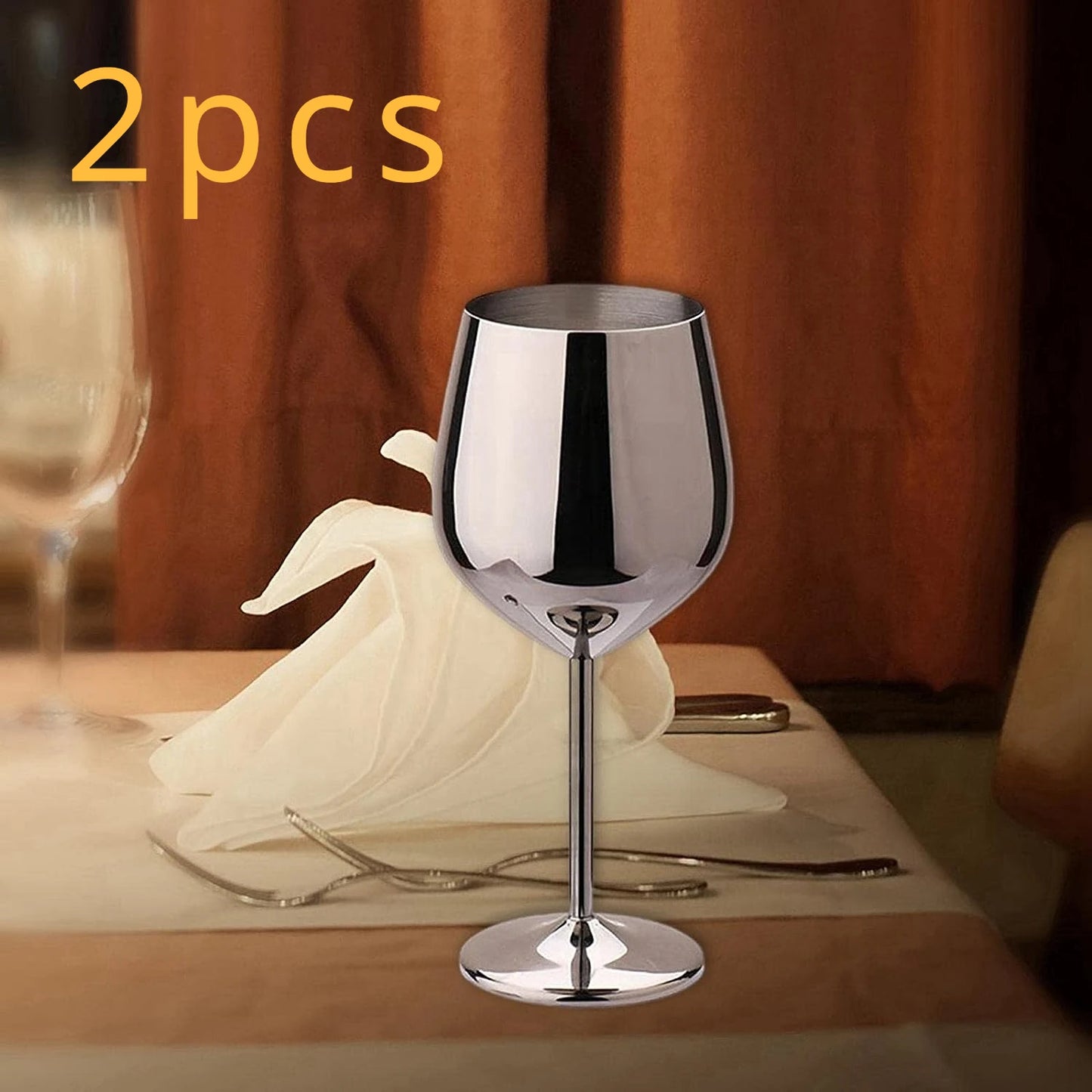 Steel Wine Glasses