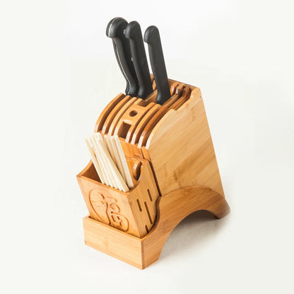 Bamboo Wood Knife Holder