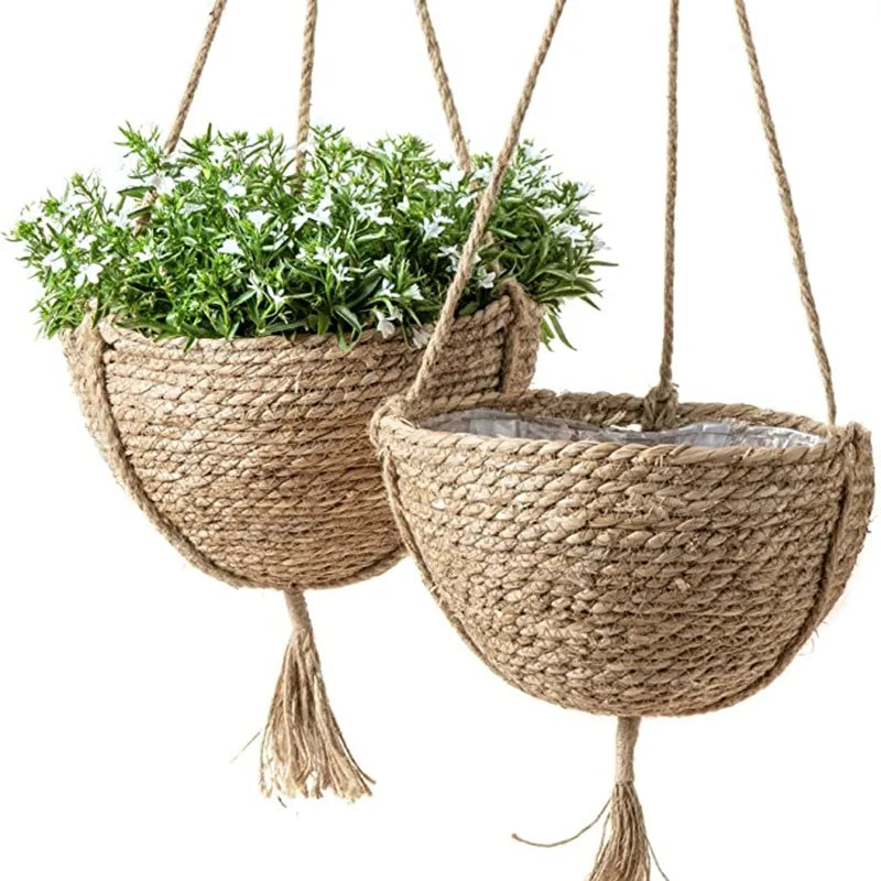 Natural Seagrass Hanging Planter