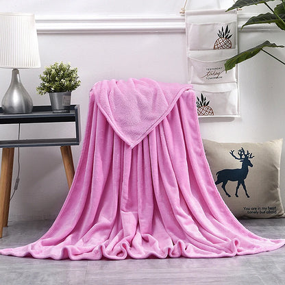Soft Warm Blankets For Beds Winter Mink Throw Solid Sofa Cover Bedspread Winter Plaid Blankets  Winter Sheet Bedspread