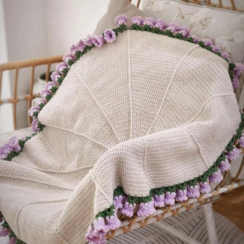 Bouquet Blanket Crochet Handmade