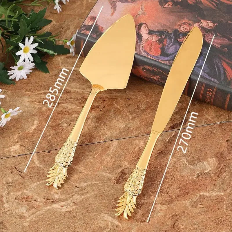 Golden Wedding Cake Knife