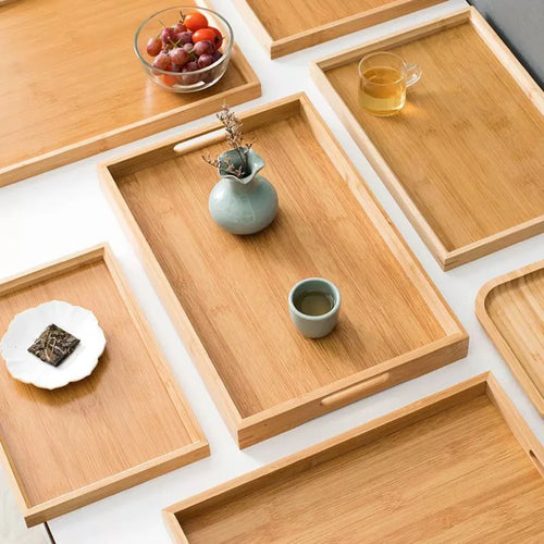 Household Kitchen Plate Bamboo