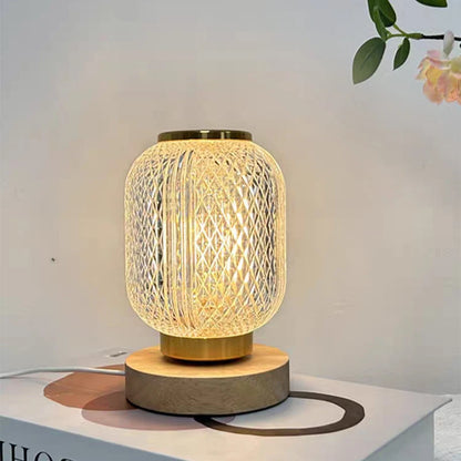 Crystal LED Table Lamp Stepless Dimming USB Charging Touch Switch Remote Control Bedside Light Living Room Decoration Desk Lamp