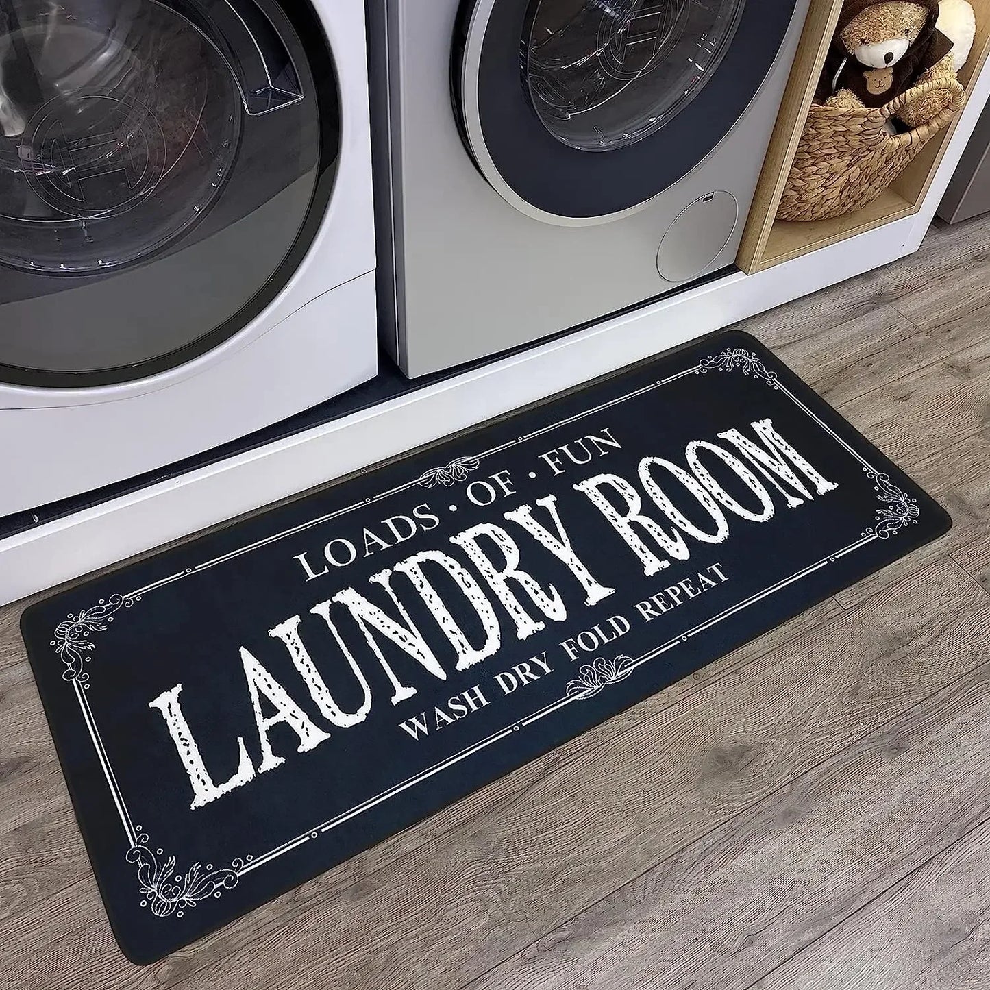 Laundry Room Rug Runner Non-Slip