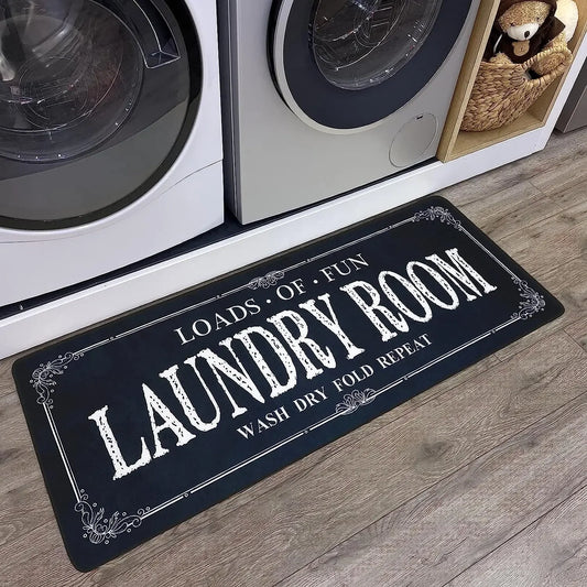 Laundry Room Rug Runner Non-Slip
