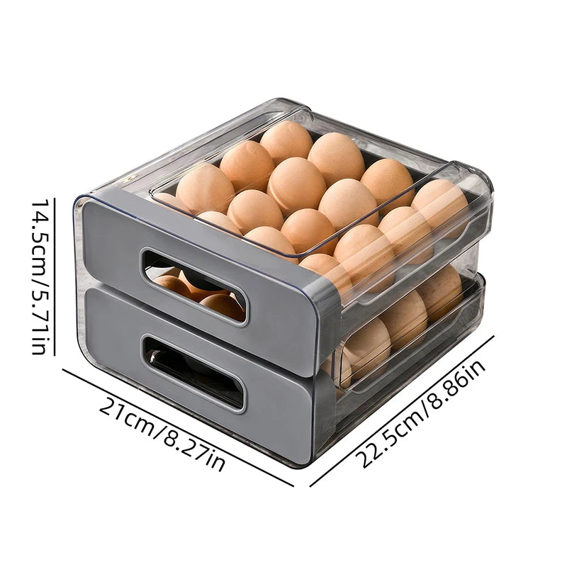 Refrigerator Egg Organizer Storage Box