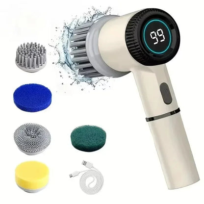 Electric 5 in 1 Cleaning Brush Portable Powerful