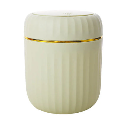 2024 New Light Luxury Mini Wastebasket Trash Can with Press Lid for Bathroom Vanity Makeup Table Inside Cabinet Desk Trash Bin