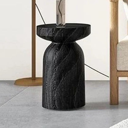 Solid Wood Stool Portable Black