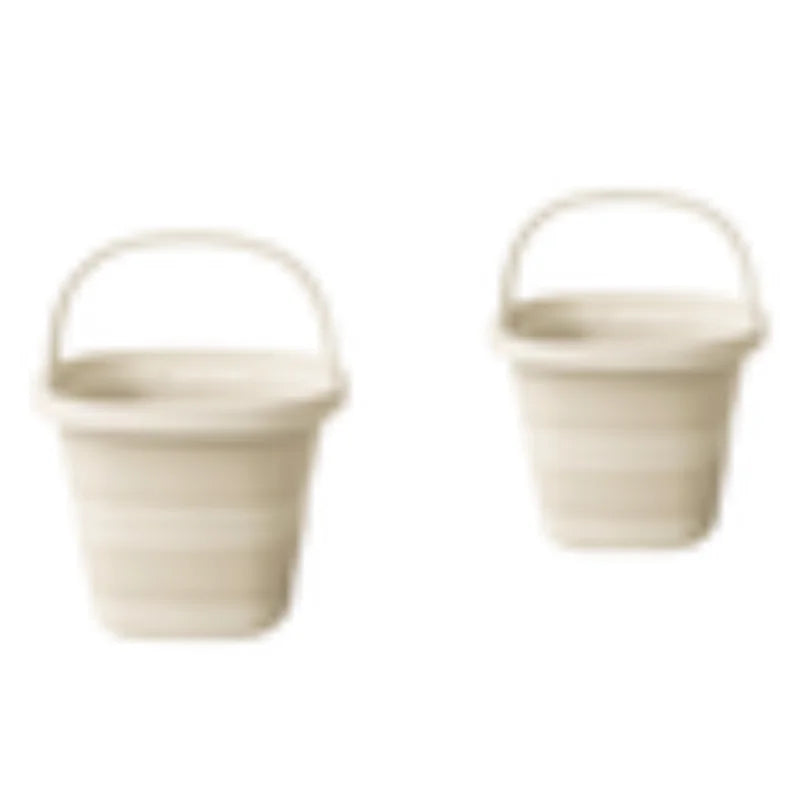 Versatile Folding Water Bucket with Handle for Home and Outdoor Use - Collapsible Fishing Pail for Portable Storage