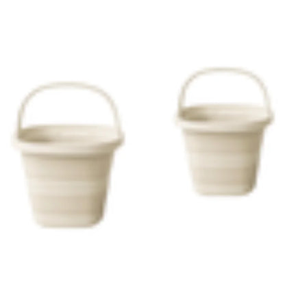 Versatile Folding Water Bucket with Handle for Home and Outdoor Use - Collapsible Fishing Pail for Portable Storage