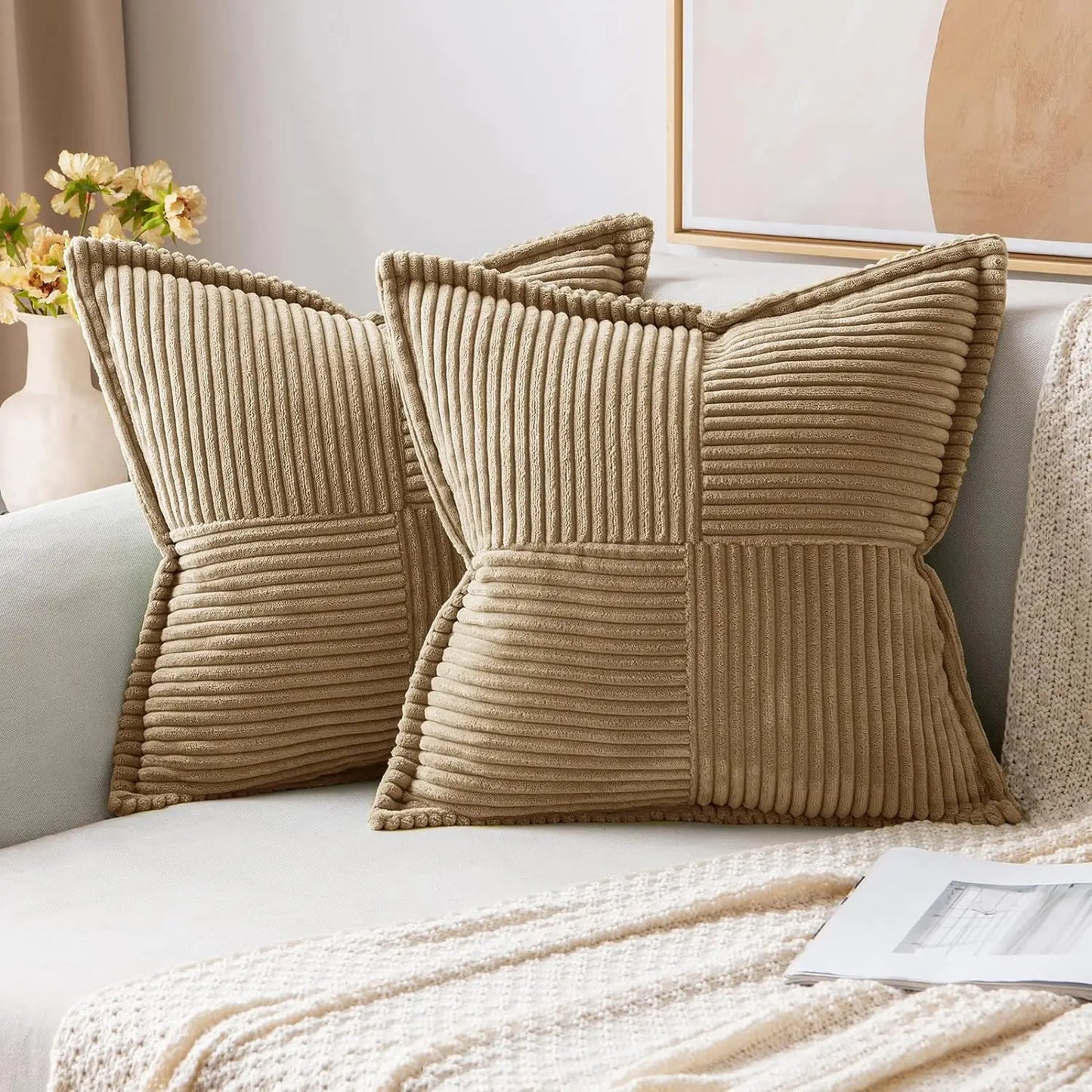 Striped Pillow Covers Decorative