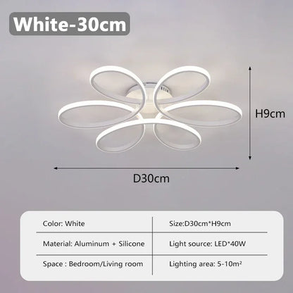 Modern LED Ceiling Lamp Aluminum