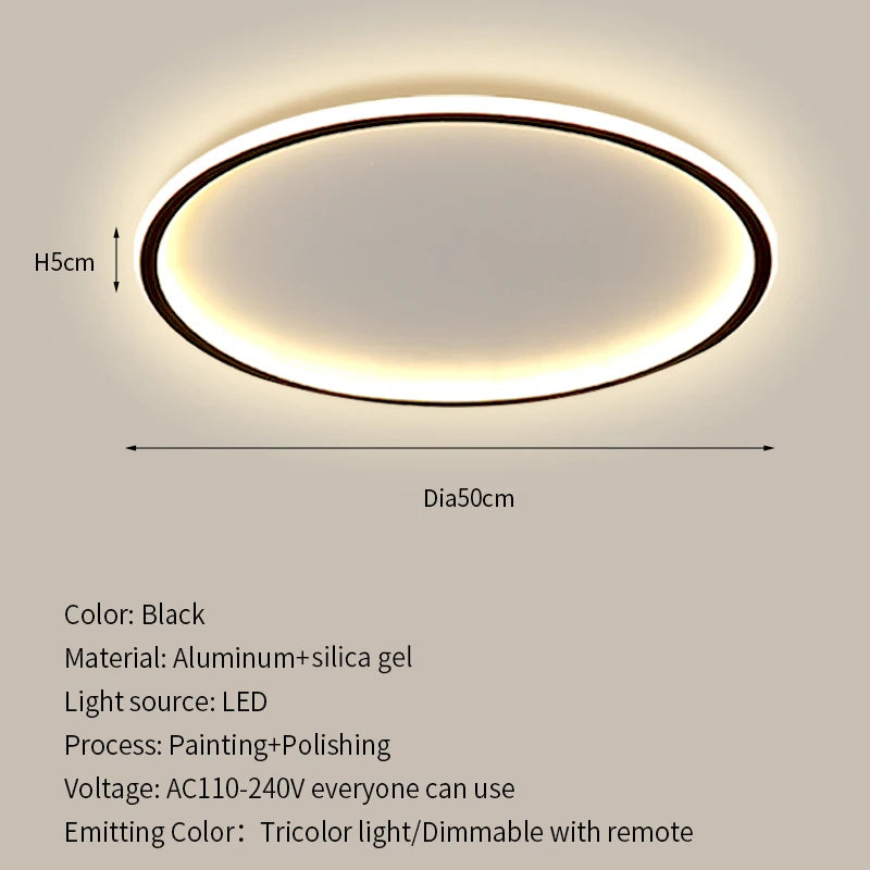 Modern Ultrathin LED Ceiling Lamp