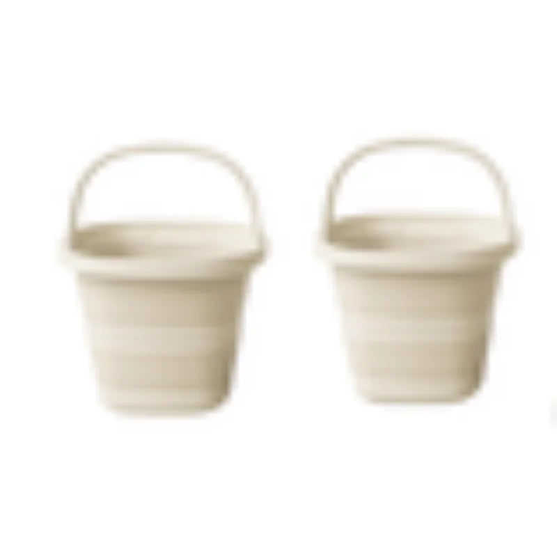 Versatile Folding Water Bucket with Handle for Home and Outdoor Use - Collapsible Fishing Pail for Portable Storage