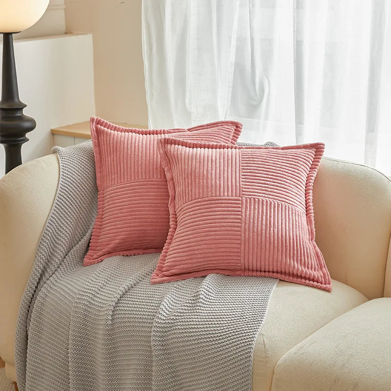 Striped Pillow Covers Decorative