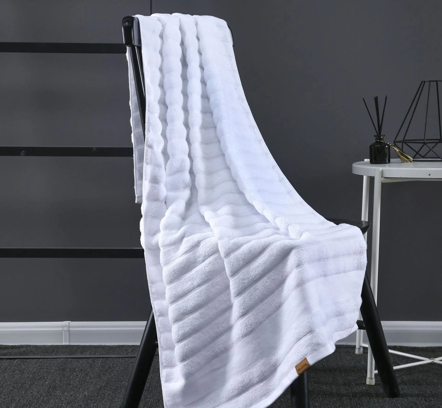 100% Cotton Shower Towels Bath Towel for Adults High Absorbent Home Hotel Pure Thick Towels Bathroom Bath Towel White