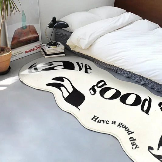 Shaggy Area Rug Non Slip Thickened Carpet Absorbent Soft Floor Mat for Bedroom Living Room Home Decor Washable Bedroom Decor