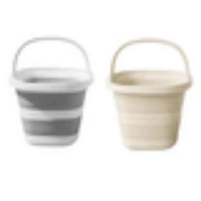 Versatile Folding Water Bucket with Handle for Home and Outdoor Use - Collapsible Fishing Pail for Portable Storage