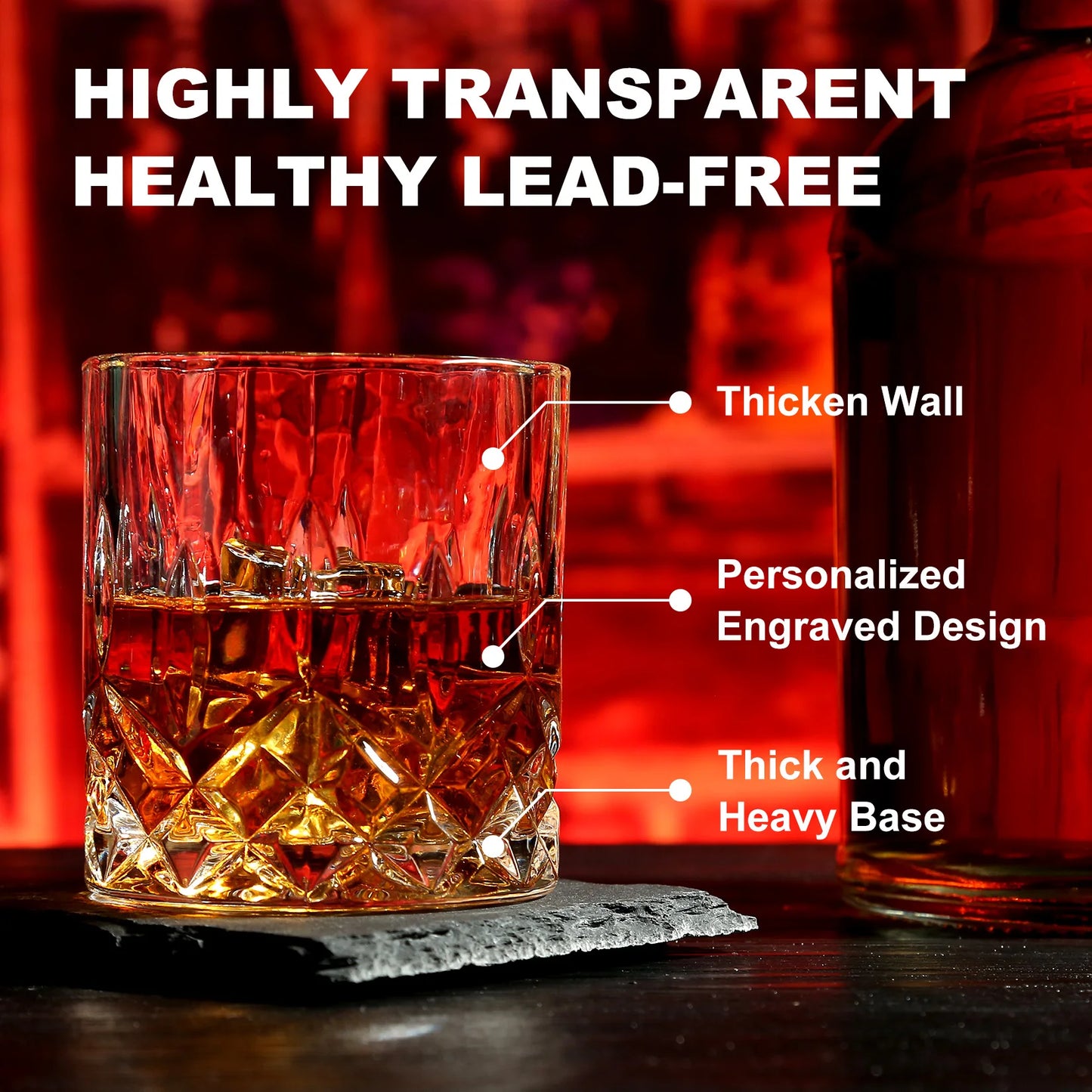 Kit Whiskey Stones & Glasses Set Box