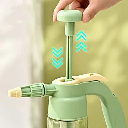 1PCS 1.5L Watering Bottle Pressure Garden Sprayer Spray Bottle With Pump Action Pressure With Adjustable Nozzle Plants Watering