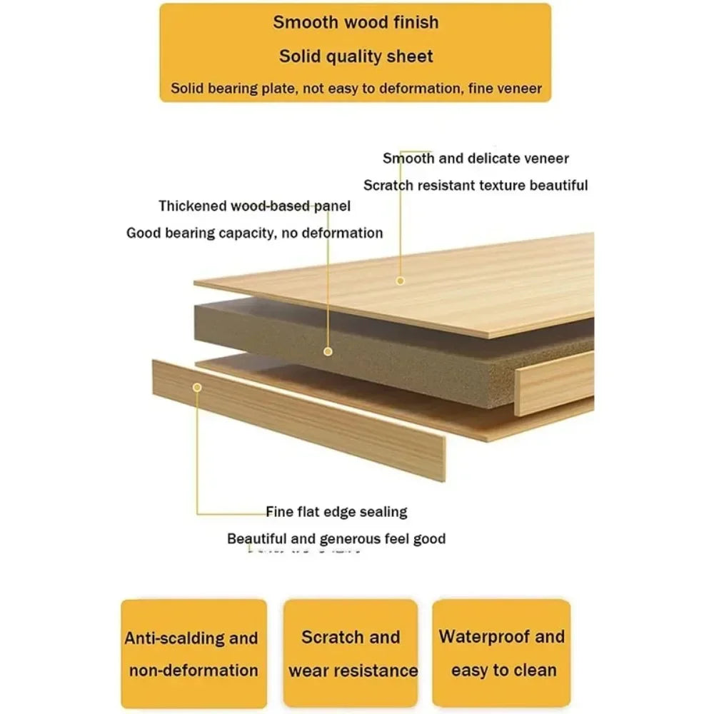 Simple Bedside Table Solid Wood