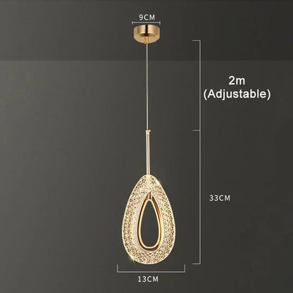 Nordic Luxury Crystal Pendant Light