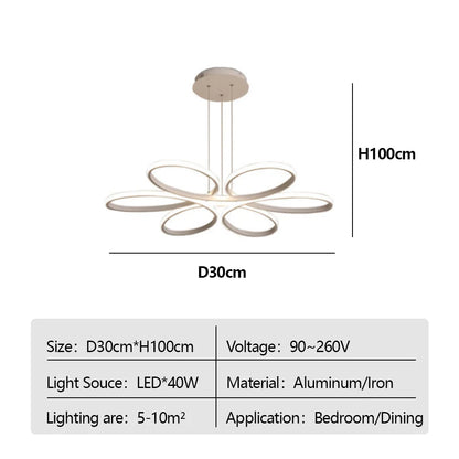 Modern LED Ceiling Lamp Aluminum