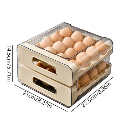 Refrigerator Egg Organizer Storage Box