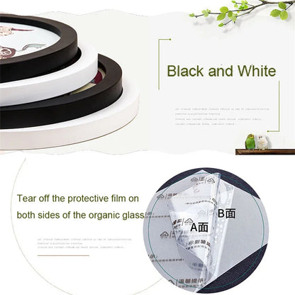 Round Wooden Picture Frames