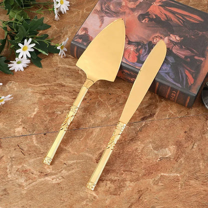 Golden Wedding Cake Knife