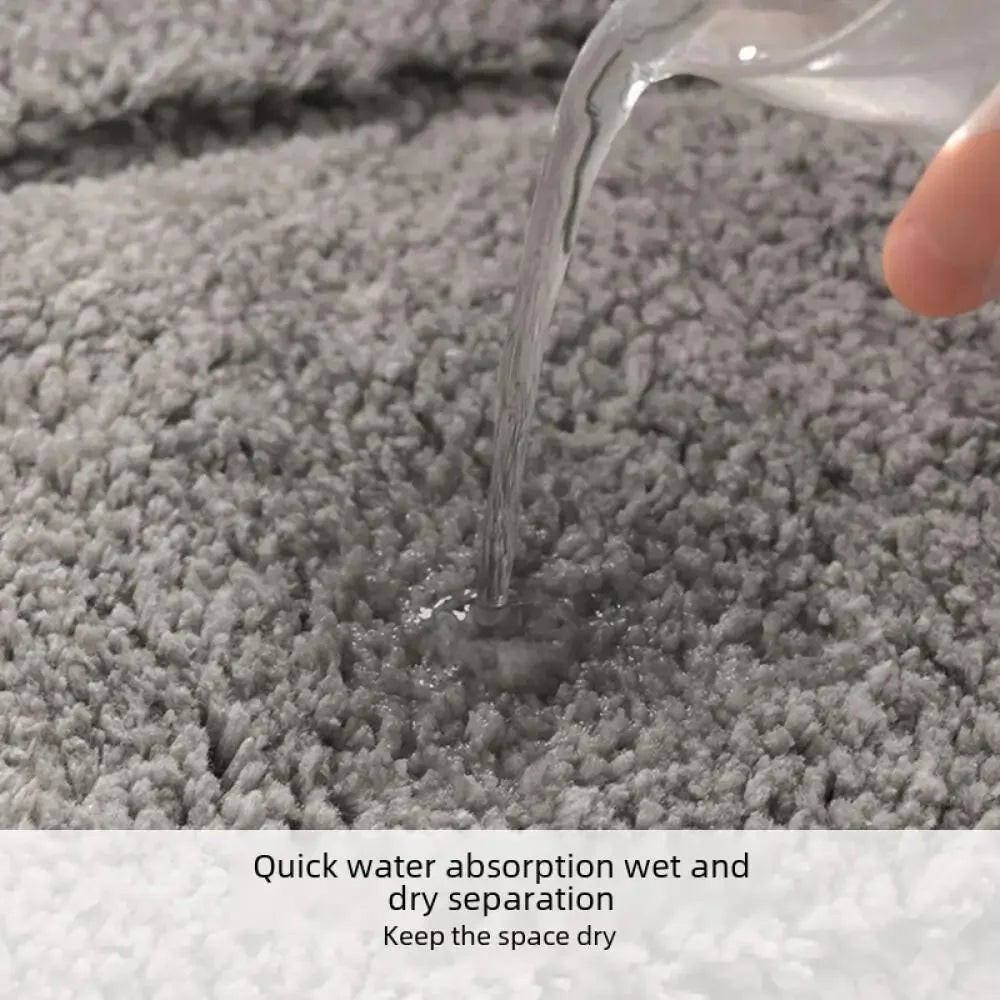 Bathroom Rug Microfiber Shaped Absorbing