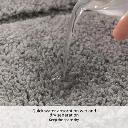 Bathroom Rug Microfiber Shaped Absorbing