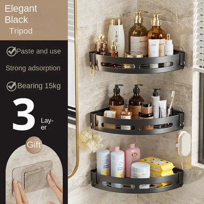 No Drill 1/3 PCS Bathroom Shelf, Storage Organizer Shower Caddy, Strong Adhesive Wall Corner Organizer for Shampoo Towel Storage